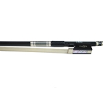 Louis Morino Braided Carbon Fiber Violin Bow - Silver Tip and Mountings - Tight Braid Pattern