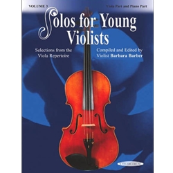 Barber Solos For Young Violists Volume 3