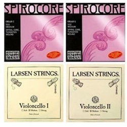 Larsen A&D Spirocore Chrome G&C Cello Set